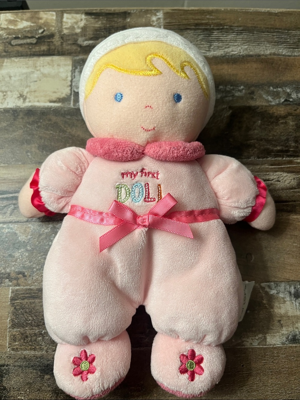 Pink "My First Doll" Plush Baby Doll